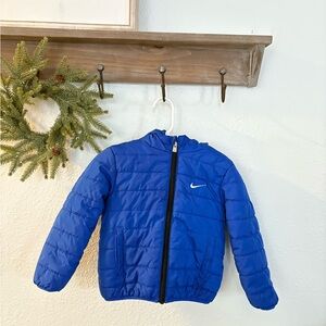Nike Royal Blue Quilted Jacket